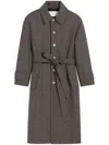 Ami Alexandre Mattiussi Wool-cotton Blended Large-profile Belted Coat