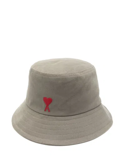 AMI ALEXANDRE MATTIUSSI GREY BUCKET HAT