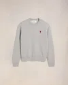 Ami Alexandre Mattiussi Ami De Coeur Light Grey Sweatshirt In Heather Ash Grey