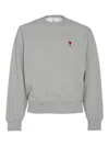 AMI ALEXANDRE MATTIUSSI GREY COTTON SWEATSHIRT