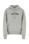 Ami Alexandre Mattiussi Hooded Varsity Sweat In Heatherashgrey