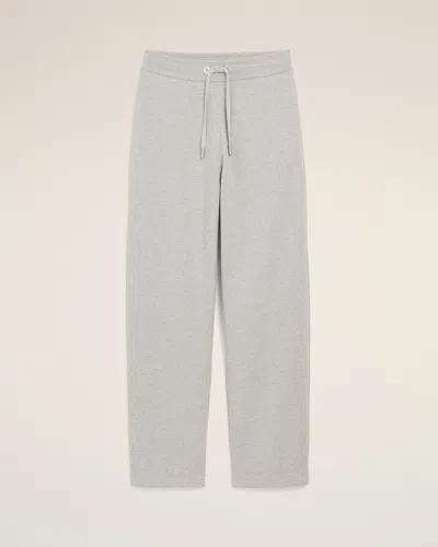 Ami Alexandre Mattiussi Grey Cotton Track Pants With Ami De Coeur Grey In Multi