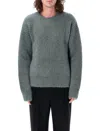 Ami Alexandre Mattiussi Ami Paris Chunky Knitted Crewneck Jumper