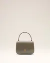 Ami Alexandre Mattiussi Grey Glazed Leather Top Handle Paris Paris Bag Grey In Black