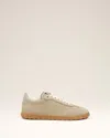 Ami Alexandre Mattiussi Grey Leather Low Top Step Sneakers Grey In Gray