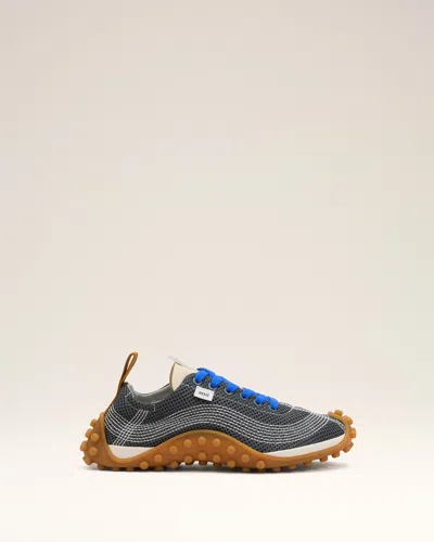 Ami Alexandre Mattiussi Grey Mesh Mirage Sneakers Grey In Multi