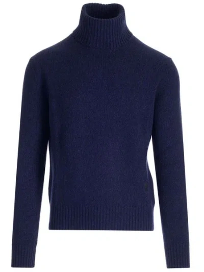 Ami Alexandre Mattiussi Grey Wool And Cashmere Sweater For Men