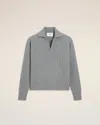Ami Alexandre Mattiussi Prada Black Nappa Leather Reversible Bomber Jacket In Gray