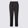 Ami Alexandre Mattiussi Ami Paris Straight-leg Striped Trousers In Black