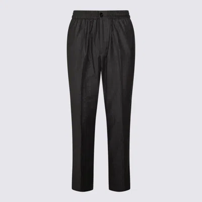 AMI ALEXANDRE MATTIUSSI GREY WOOL PANTS