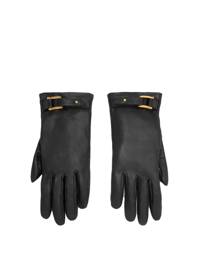 AMI ALEXANDRE MATTIUSSI STRAP DETAIL GLOVES