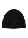 Ami Alexandre Mattiussi Ami Paris Ami De Coeur Black Wool Hat Men