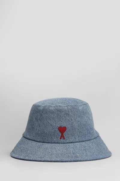 Ami Alexandre Mattiussi Hats In Blue Cotton
