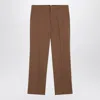 Ami Alexandre Mattiussi Ami Paris Hazelnut Wool Trousers In Multi