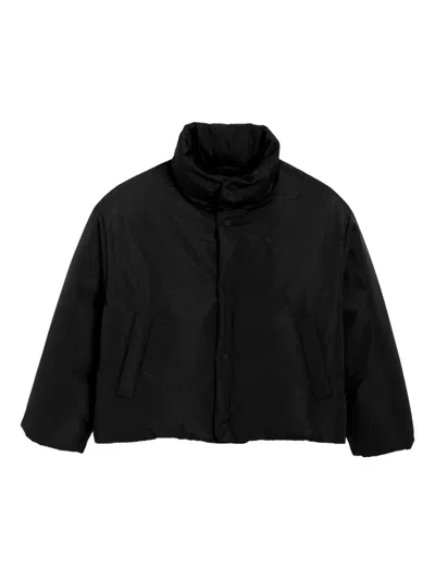 Ami Alexandre Mattiussi Heart-embossed Padded Jacket In Black