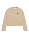 Ami Alexandre Mattiussi Heart-embroidered Cotton Sweatshirt