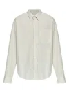 Ami Alexandre Mattiussi Heart-embroidered Long-sleeve Shirt In Neutral