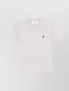 Ami Alexandre Mattiussi Ami Paris Ami Paris De Coeur Cotton T-shirt In Gray