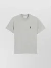 Ami Alexandre Mattiussi Ami Paris T-shirt Ami De Coeur Grey In Cotton Men In Gray
