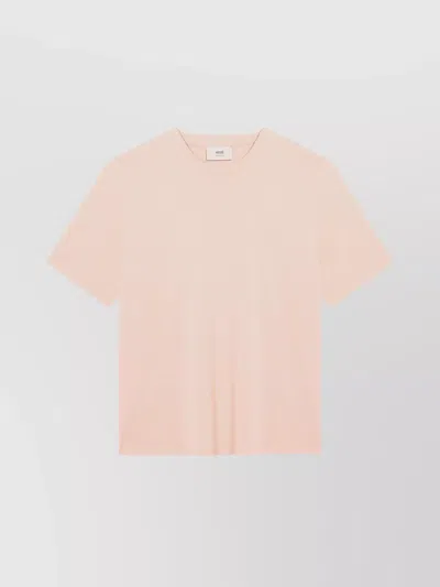 Ami Alexandre Mattiussi Ami Paris Blush Pink Ami De Coeur T-shirt Men