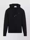 Ami Alexandre Mattiussi Hoodie Sweatshirt With Red Ami De Coeur Patch