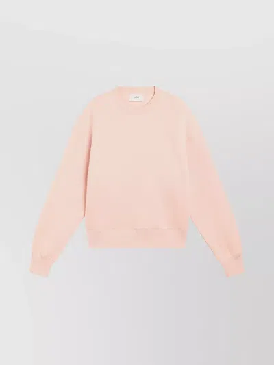 Ami Alexandre Mattiussi Ami Paris Blush Pink Ami De Coeur Sweatshirt Men