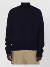 Ami Alexandre Mattiussi Heart Friend Turtleneck Sweater Blend In Blue