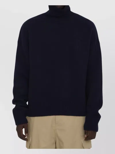 AMI ALEXANDRE MATTIUSSI HEART FRIEND TURTLENECK SWEATER BLEND