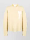 Ami Alexandre Mattiussi Ami Paris De Coeur Wool Blend Sweater