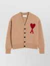 Ami Alexandre Mattiussi Ami De Coeur Wool Cardigan