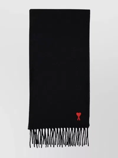 AMI ALEXANDRE MATTIUSSI HEART FRIEND WOOL SCARF