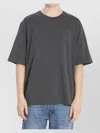 Ami Alexandre Mattiussi Heart Logo Crew Neck T-shirt In Gray