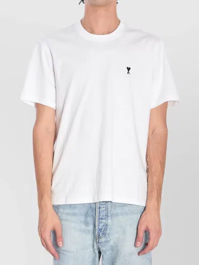 Ami Alexandre Mattiussi Ami Ami De Coeur Crewneck T-shirt In White