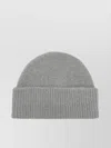 Ami Alexandre Mattiussi Heart Motif Wool Beanie With Turn-up Brim