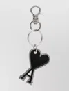Ami Alexandre Mattiussi Heart-shaped Black Metal Keyring Attachment