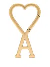 Ami Alexandre Mattiussi Heart-shaped Keyring In Gold