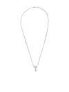 Ami Alexandre Mattiussi Ami Paris Ami De Coeur Palladium Necklace In White