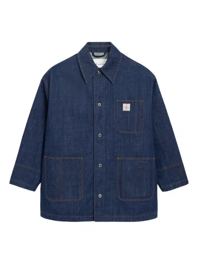 AMI ALEXANDRE MATTIUSSI HERITAGE-LABEL DENIM JACKET