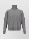Ami Alexandre Mattiussi Puff Logo Sweater Sweaters And Cardigans Gray In Gray