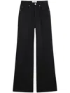 Ami Alexandre Mattiussi High-rise Flared-leg Jeans In Black