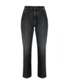Ami Alexandre Mattiussi High-rise Straight Jeans In Black