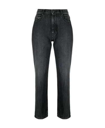 Ami Alexandre Mattiussi High-rise Straight Jeans In Black