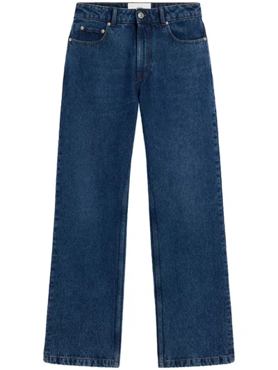 Ami Alexandre Mattiussi High-rise Straight-leg Jeans In Blue