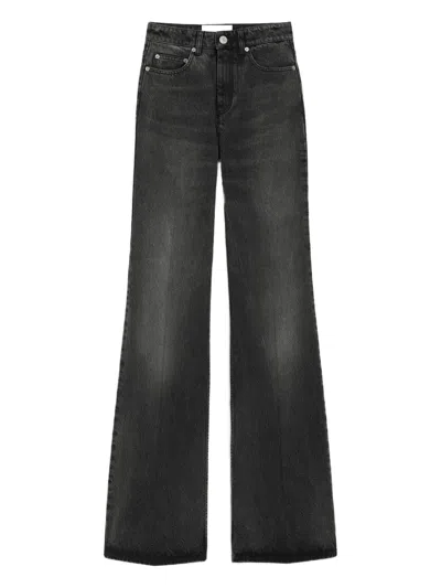 Ami Alexandre Mattiussi High-waist Flared Jeans In Black