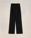 Ami Alexandre Mattiussi High Waist Large Trousers Black In Black