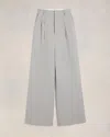 Ami Alexandre Mattiussi High Waist Large Trousers Grey For Women