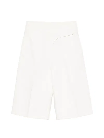 Ami Alexandre Mattiussi Ami Paris Women Cotton Bermuda Shorts In White