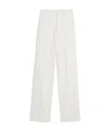 Ami Alexandre Mattiussi High-waist Straight-leg Trousers In White