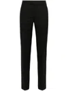 Ami Alexandre Mattiussi High-waist Tapered-leg Trousers In 001 Black