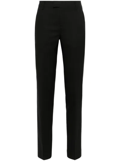 Ami Alexandre Mattiussi High-waist Tapered-leg Trousers In 001 Black